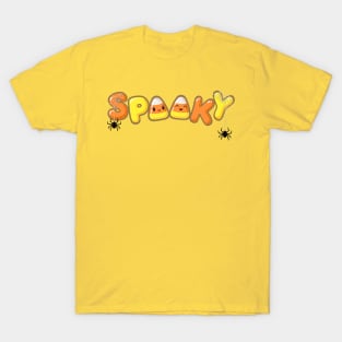 Spooky Sweet Candy Corn with Spiders T-Shirt